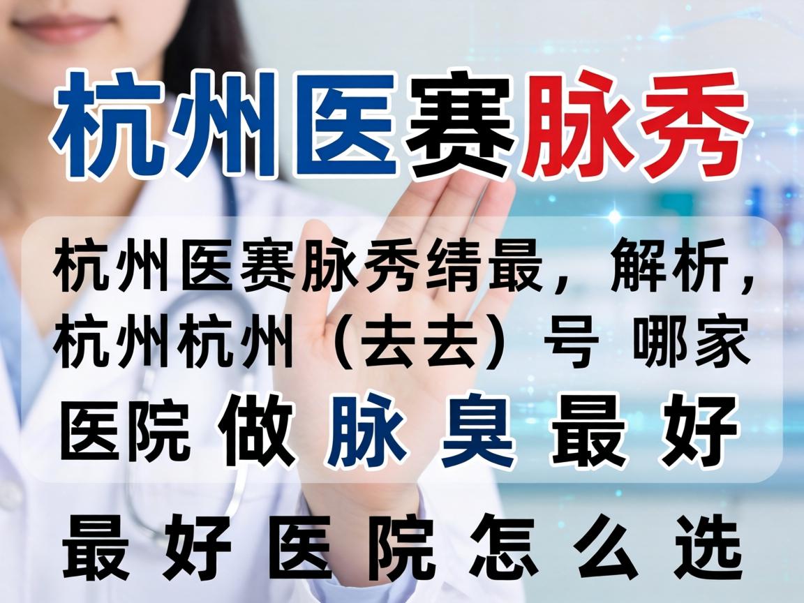 杭州腋秀解析，在杭州去哪家医院做腋臭最好，最好医院怎么选