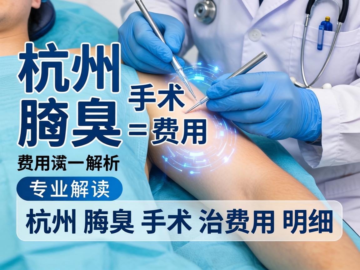 杭州腋臭手术费用解析，专业解读杭州腋臭手术治费用明细