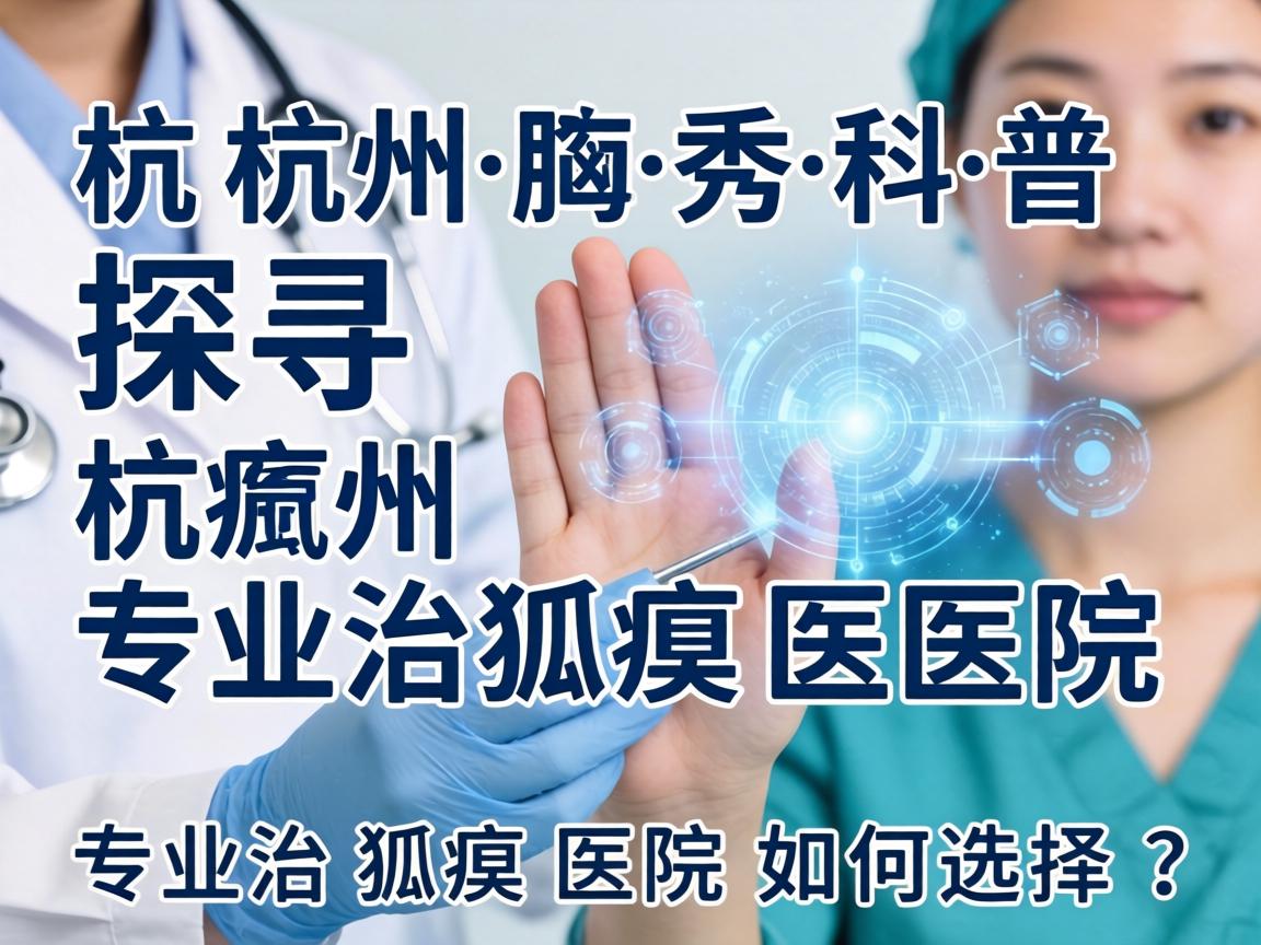 杭州腋秀科普，探寻杭州专业治狐臭医院，专业治狐臭医院如何选择？