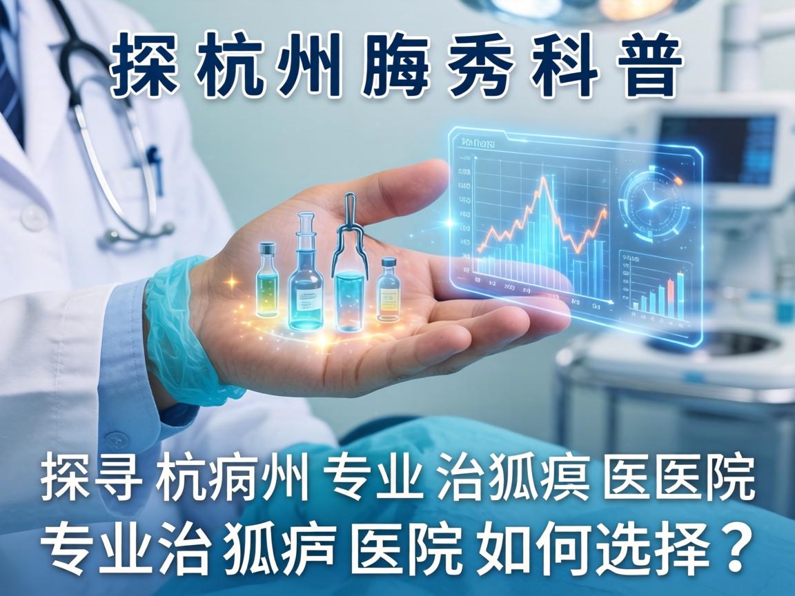 杭州腋秀科普，探寻杭州专业治狐臭医院，专业治狐臭医院如何选择？