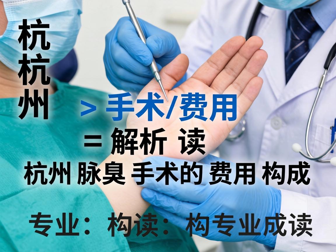杭州腋臭手术费用解析，专业解读杭州腋臭手术的费用构成