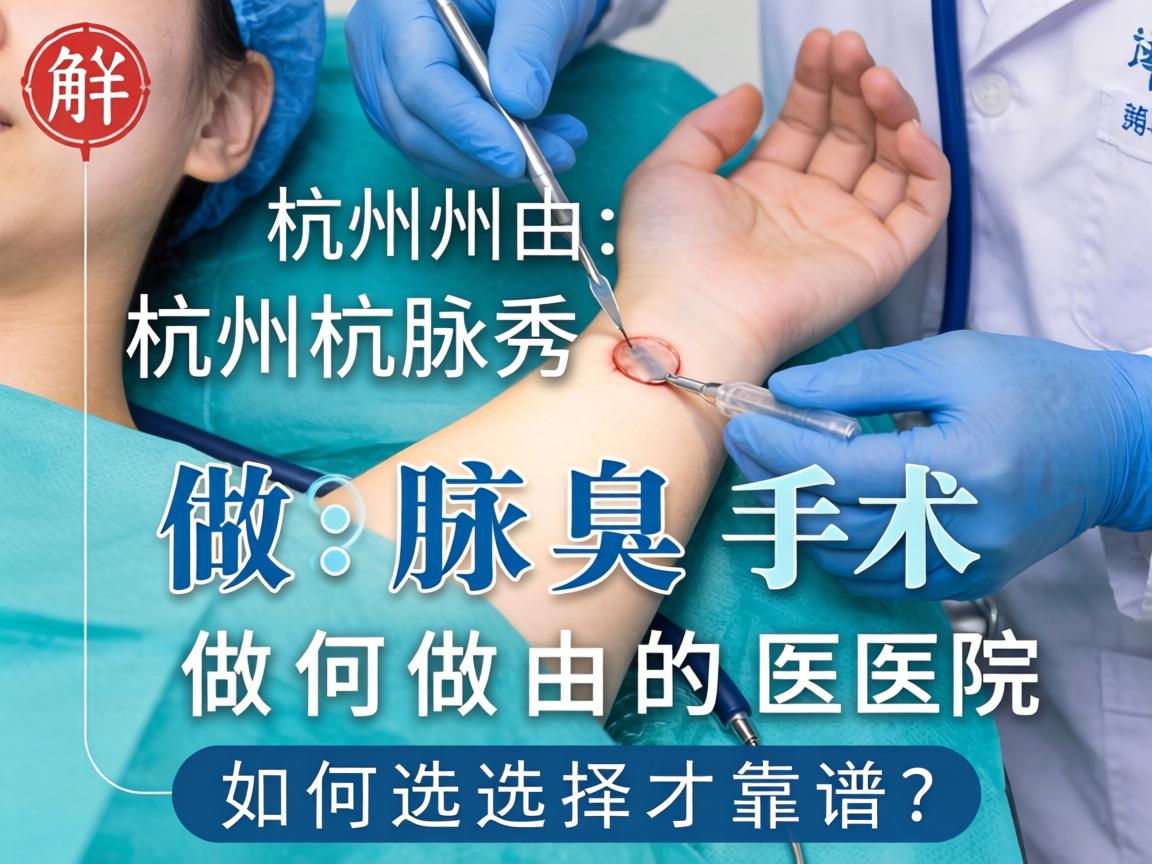 杭州腋秀解析，杭州做腋臭手术的医院如何选择才靠谱？