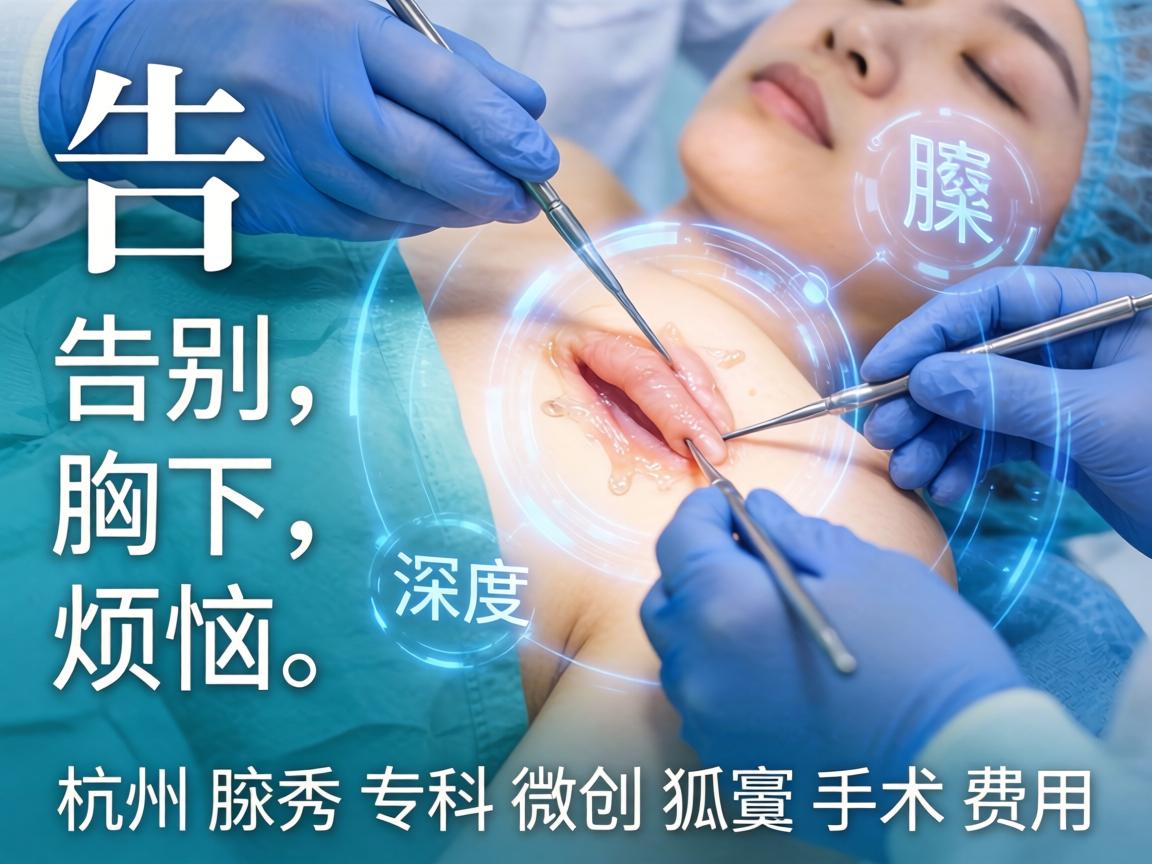 告别腋下烦恼，深度解析杭州腋秀专科微创狐臭手术费用