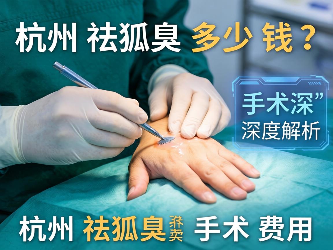 杭州祛狐臭手术多少钱？深度解析杭州祛狐臭手术费用