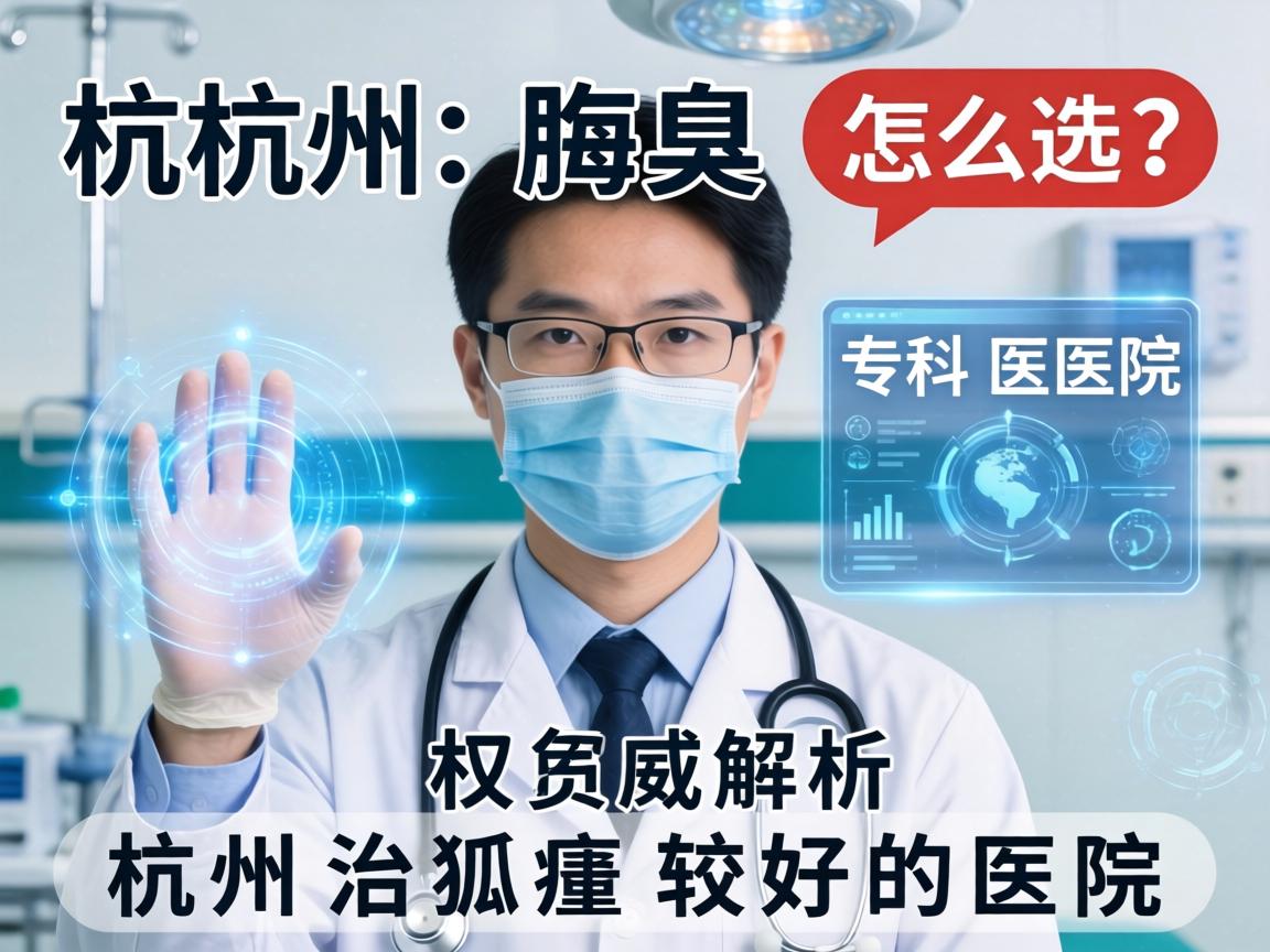 杭州腋臭专科医院怎么选？权威解析杭州治狐臭较好的医院