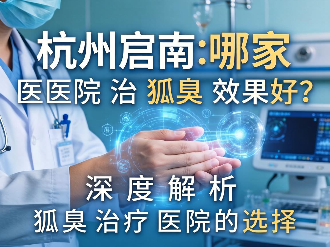 杭州哪家医院治狐臭效果好？深度解析狐臭治疗医院的选择