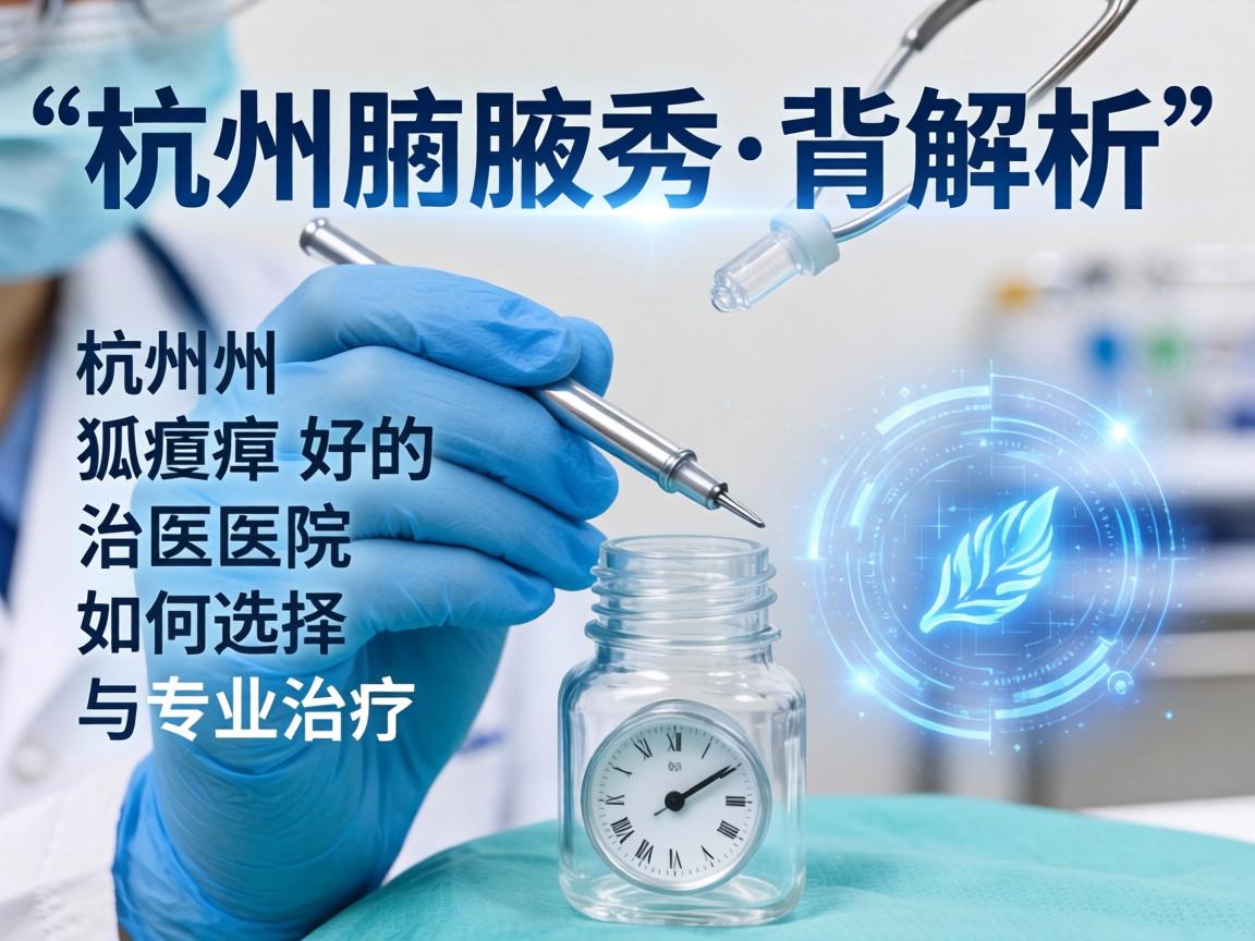 杭州腋秀解析，杭州狐臭好的治医院如何选择与专业治疗