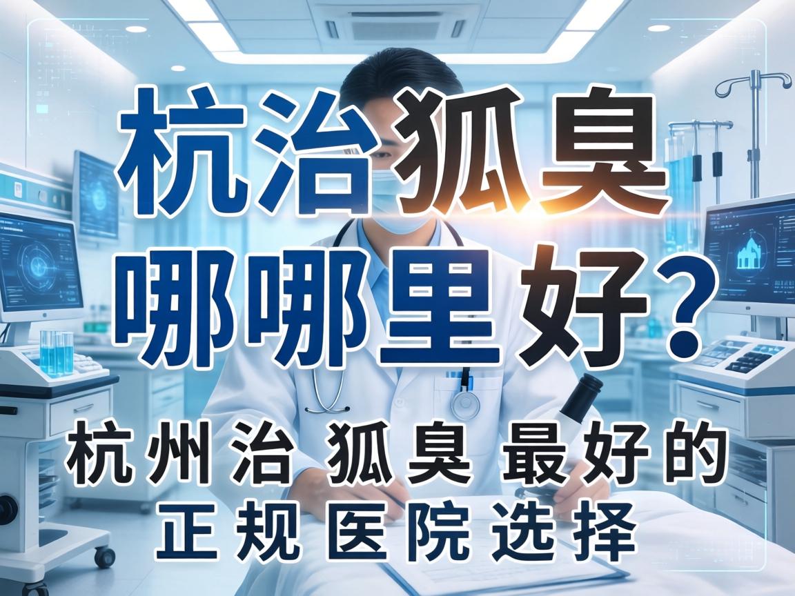 杭州治狐臭哪里好？深度解析杭州治狐臭最好的正规医院选择