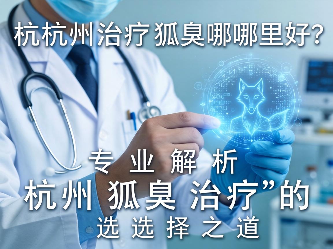 杭州治疗狐臭哪里好？专业解析杭州狐臭治疗的选择之道