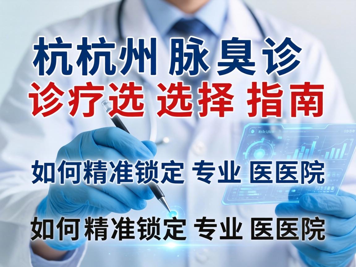 杭州腋臭诊疗选择指南，如何精准锁定专业医院
