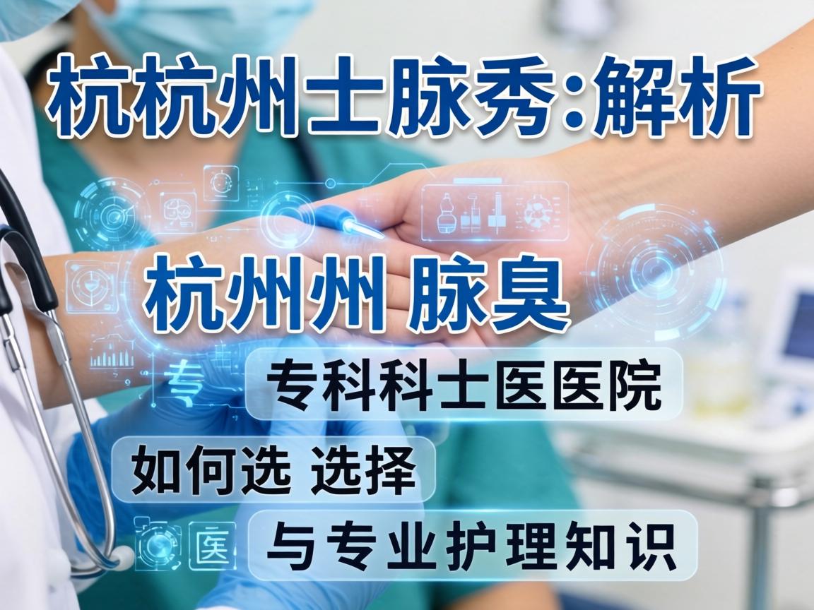 杭州腋秀解析，杭州腋臭专科医院如何选择与专业护理知识