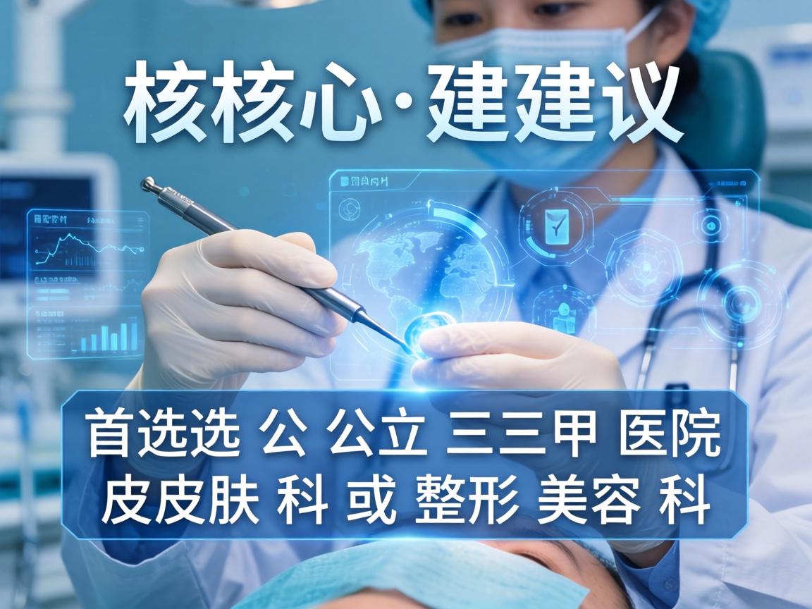 核心建议，首选公立三甲医院皮肤科或整形美容科