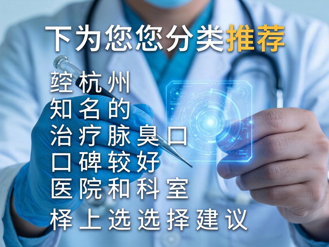 以下为您分类推荐杭州知名的、治疗腋臭口碑较好的医院和科室，并附上选择建议