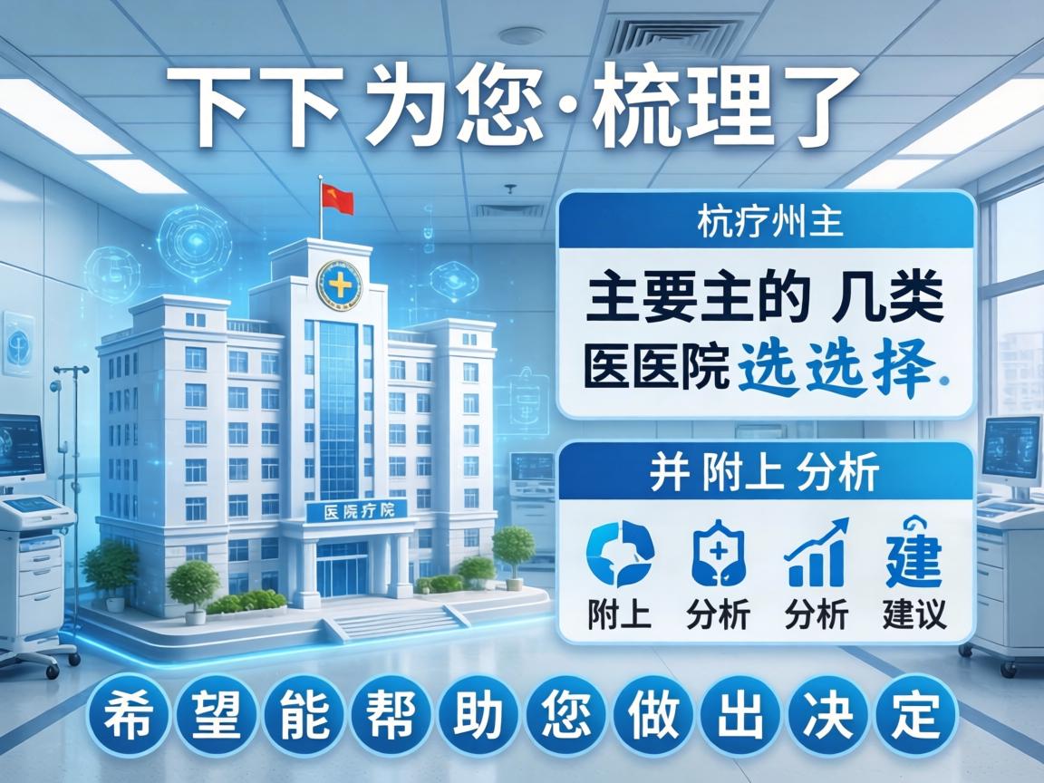 以下为您梳理了杭州主要的几类医院选择，并附上分析和建议，希望能帮助您做出决定