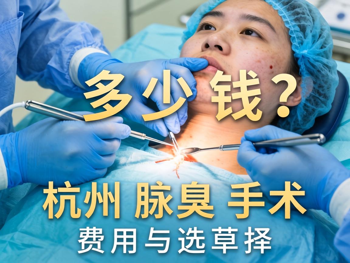 杭州腋臭手术多少钱？详解杭州腋臭手术费用与选择