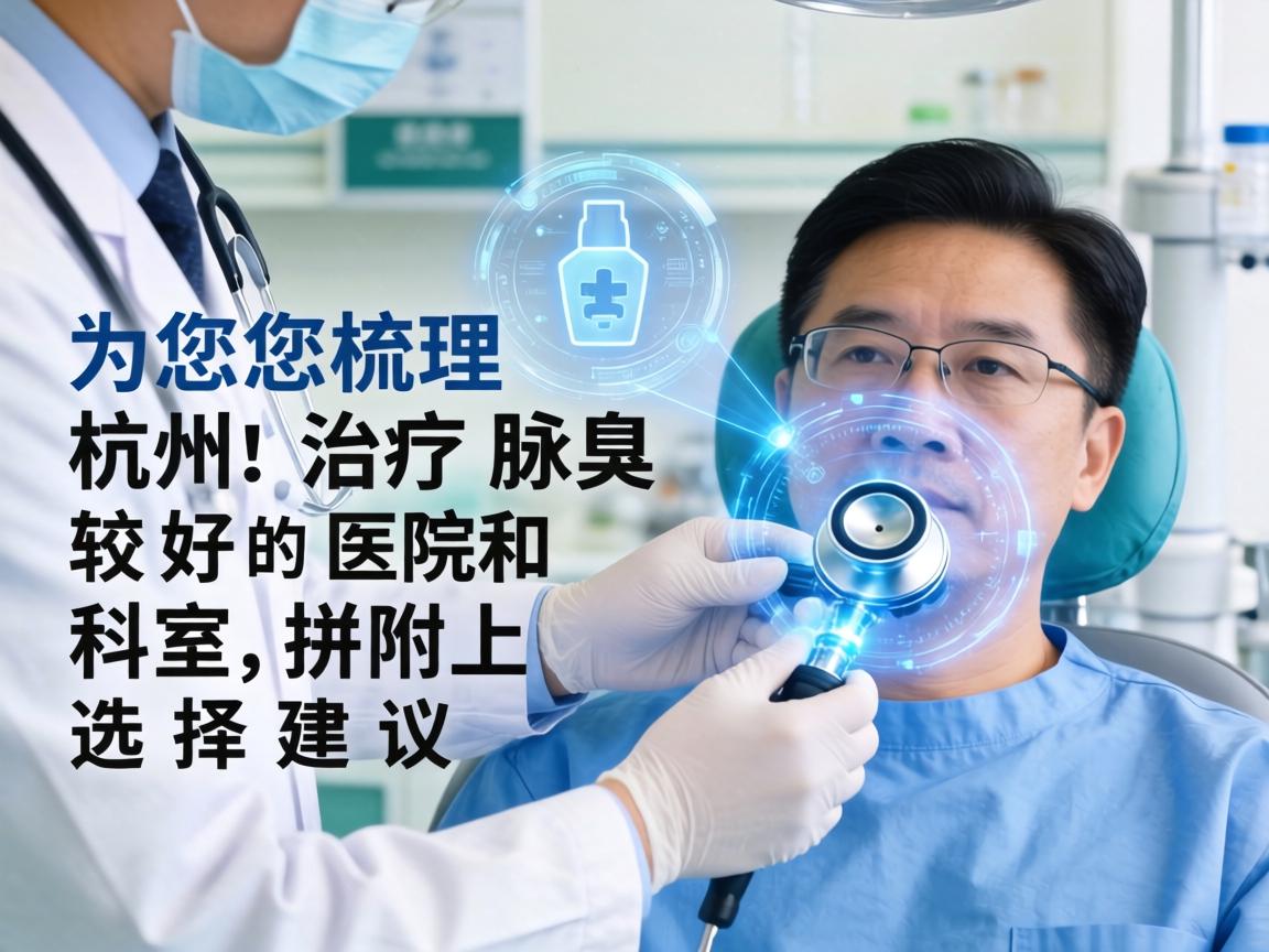 以下为您梳理杭州治疗腋臭较好的医院和科室，并附上选择建议