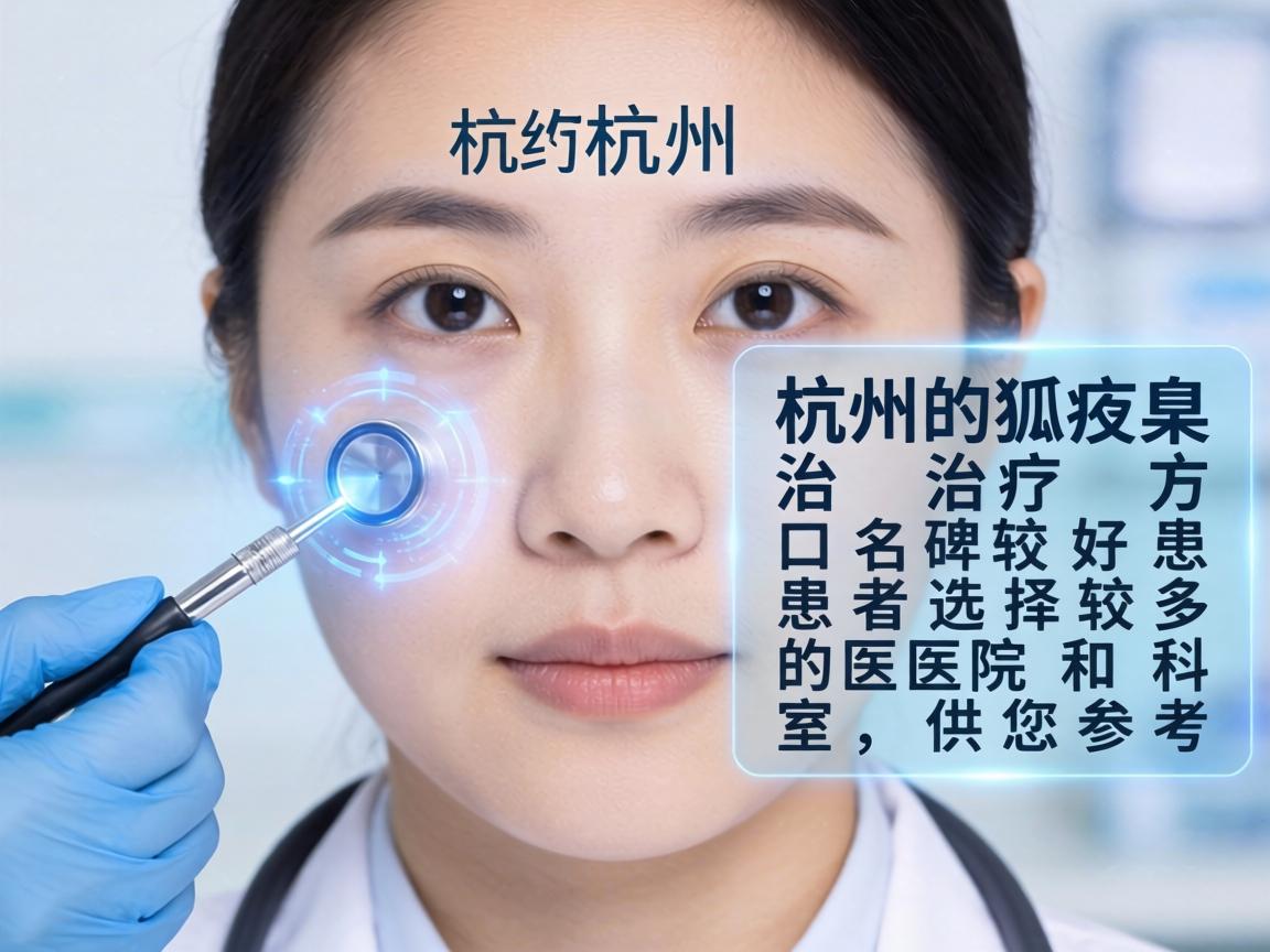 以下是杭州在狐臭治疗方面口碑较好、患者选择较多的医院和科室，供您参考