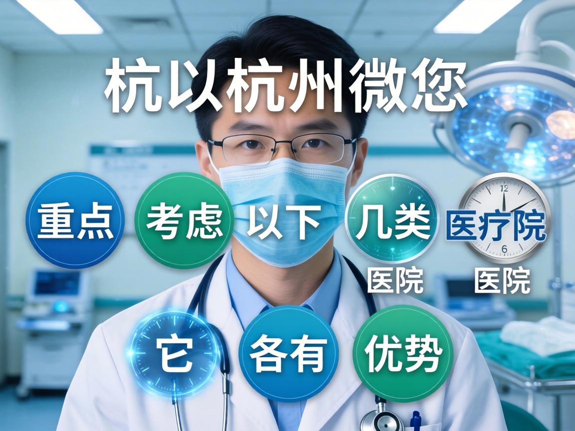 在杭州，您可以重点考虑以下几类医院，它们各有优势