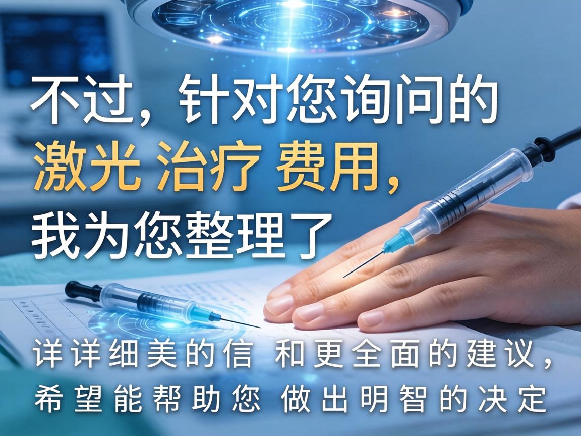 不过，针对您询问的激光治疗费用，我为您整理了详细的信息和更全面的建议，希望能帮助您做出明智的决定