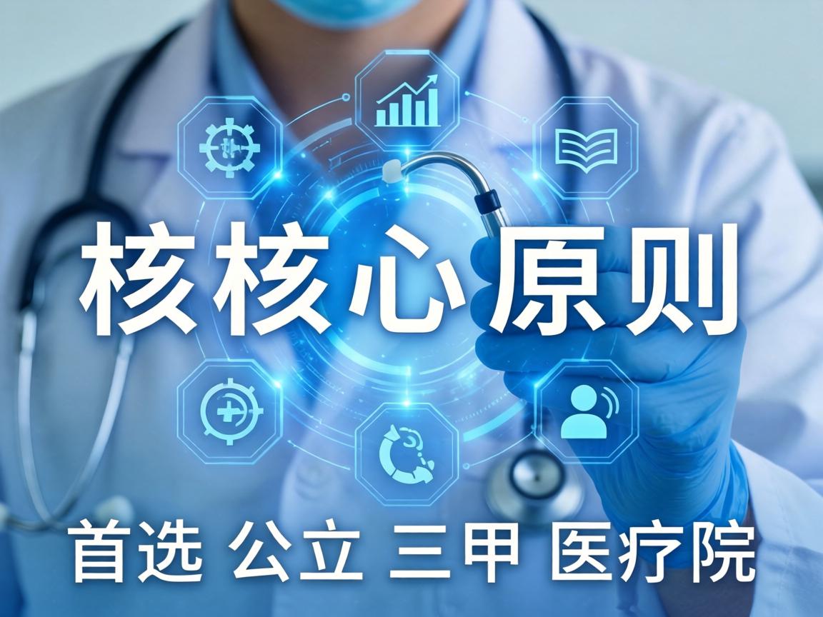 核心原则，首选公立三甲医院