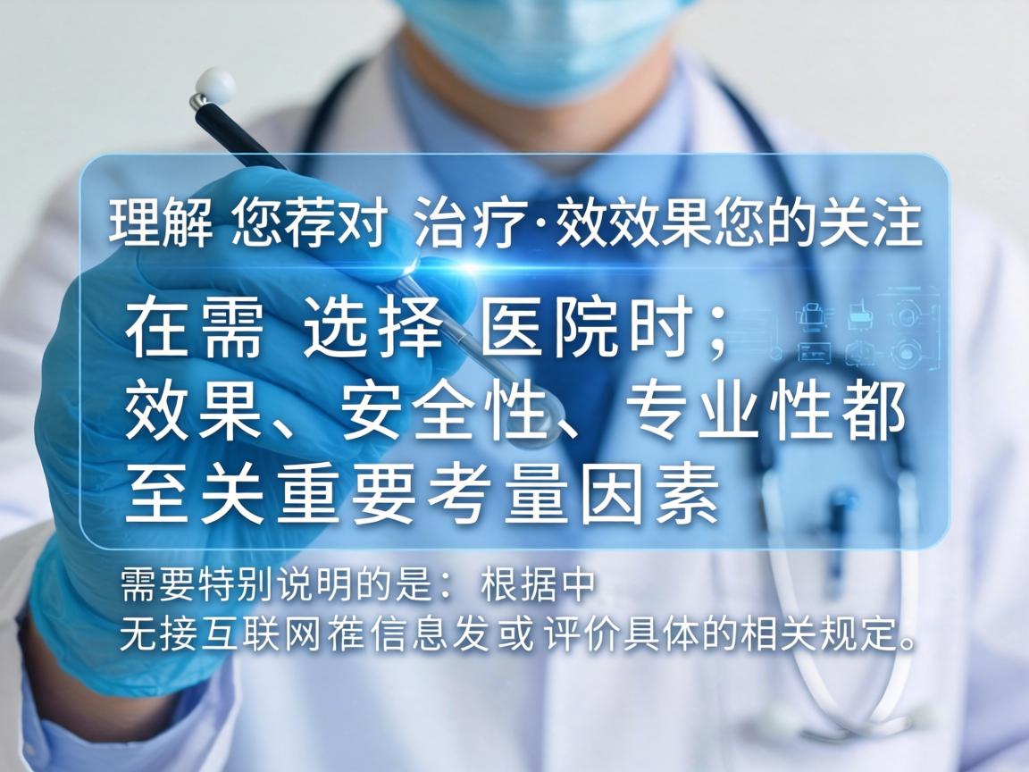 理解您对治疗效果的关注。在选择医院时，效果、安全性和专业性都是至关重要的考量因素。需要特别说明的是，根据中国互联网信息发布的相关规定，我无法直接推荐或评价具体的医疗机构