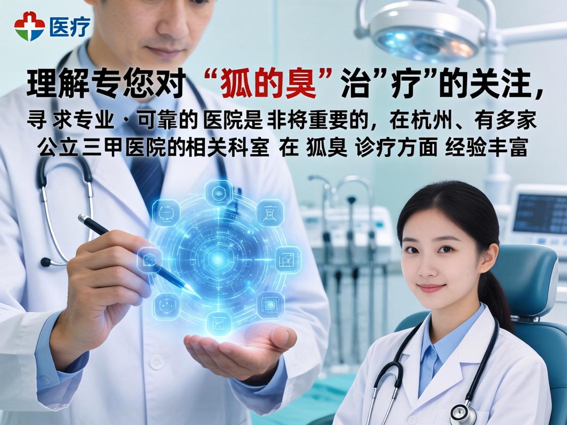 理解您对狐臭治疗的关注，寻求专业、可靠的医院是非常重要的。在杭州，有多家公立三甲医院的相关科室在狐臭诊疗方面经验丰富