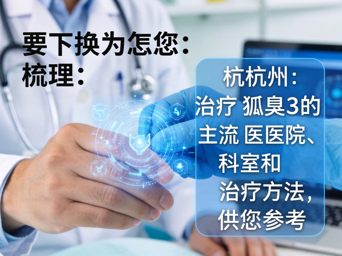 以下为您梳理杭州治疗狐臭的主流医院、科室和治疗方法，供您参考