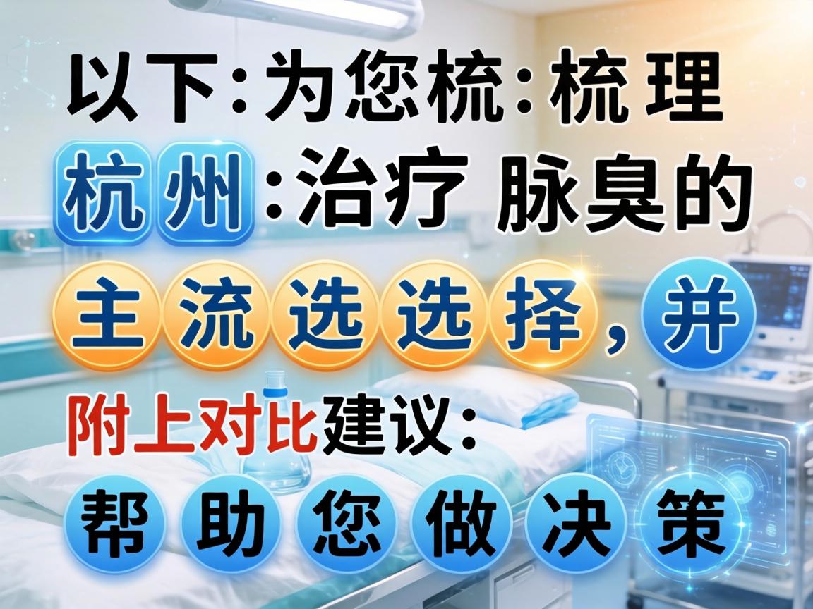 以下为您梳理杭州治疗腋臭的主流选择，并附上对比和建议，帮助您做出决策