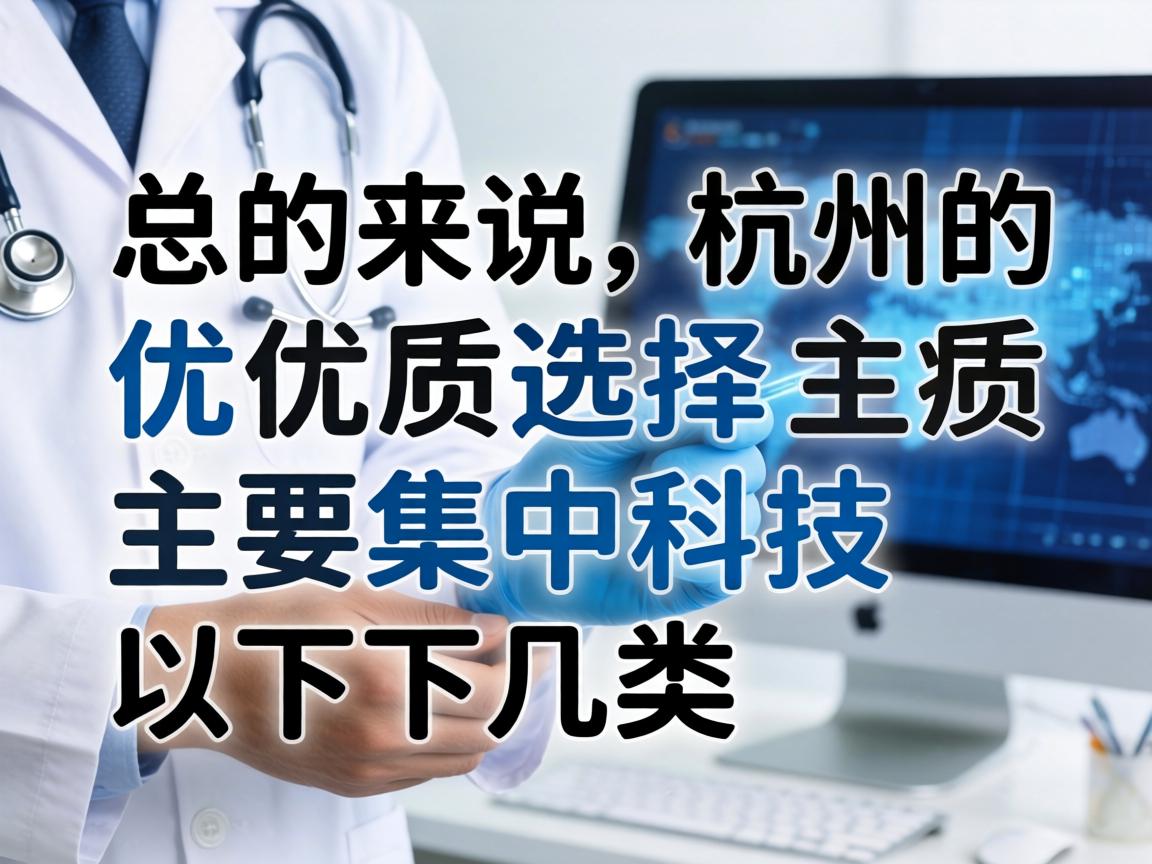 总的来说，杭州的优质选择主要集中在以下几类