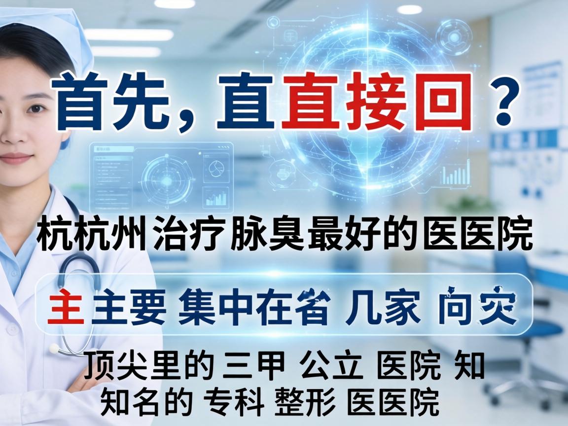 首先，直接回答您的问题，杭州治疗腋臭最好的医院主要集中在几家顶尖的三甲公立医院和知名的专科整形医院