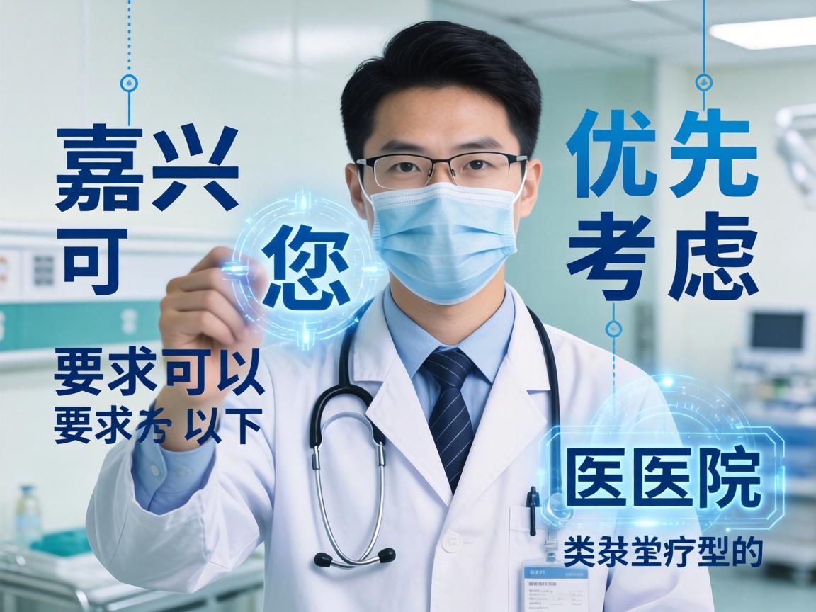 在嘉兴，您可以优先考虑以下类型的医院