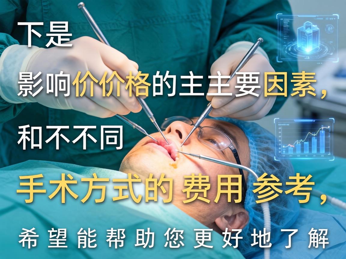 以下是影响价格的主要因素和不同手术方式的费用参考，希望能帮助您更好地了解