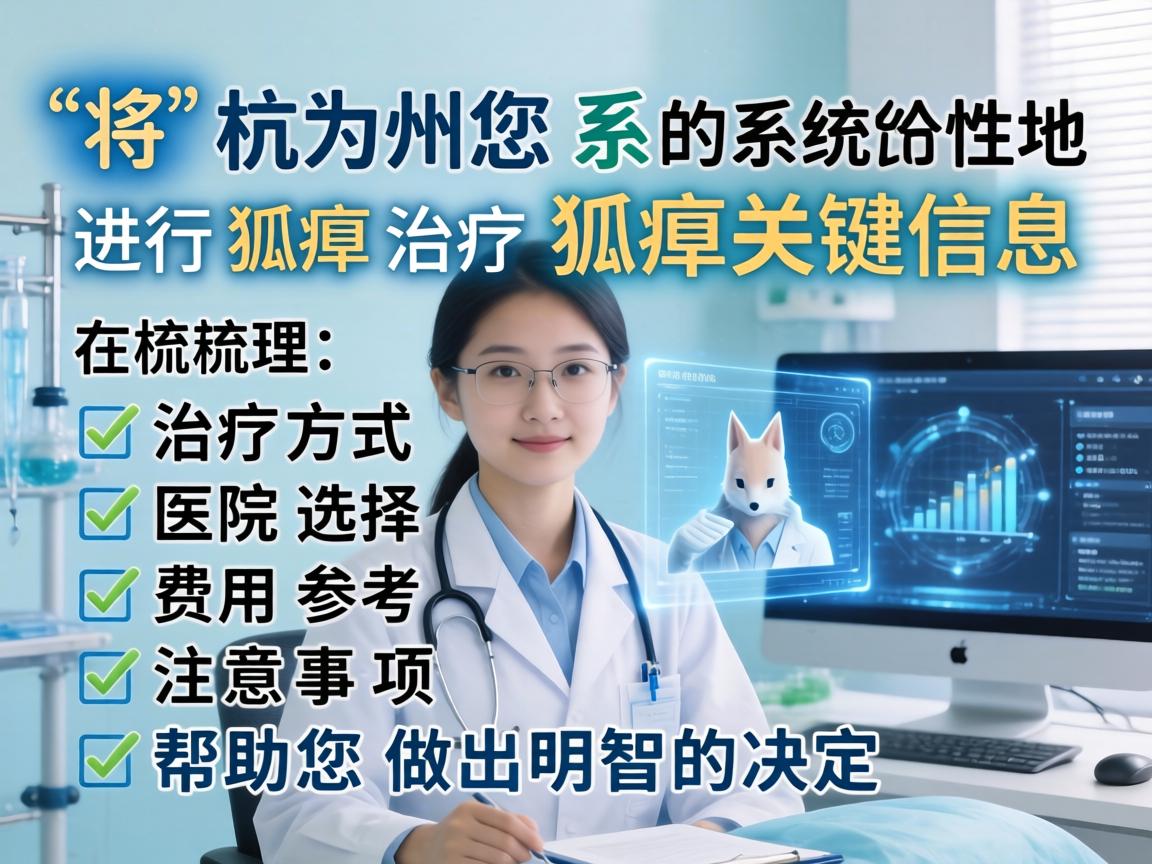 我将为您系统性地梳理在杭州进行狐臭治疗的关键信息，包括治疗方式、医院选择、费用参考和注意事项，帮助您做出明智的决定