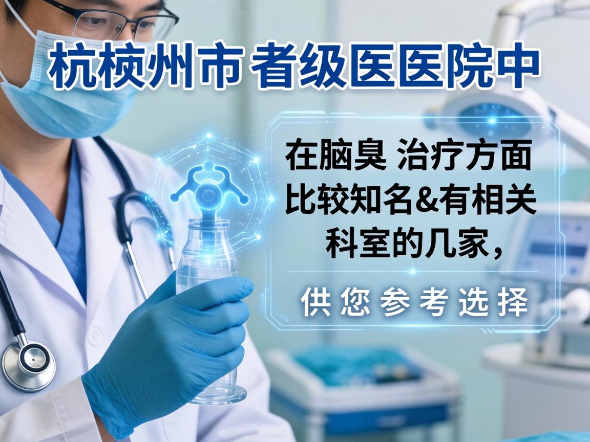 以下是杭州市级医院中，在腋臭治疗方面比较知名和有相关科室的几家，供您参考选择