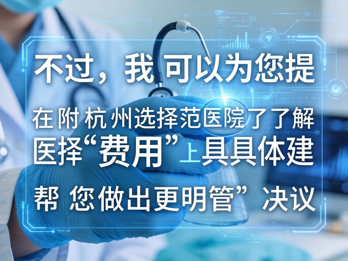 不过，我可以为您提供一个大致的费用范围和构成，并附上在杭州选择医院和了解费用的具体建议，帮助您做出更明智的决策