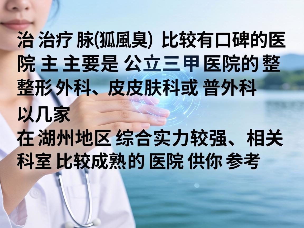 在湖州，治疗腋臭（狐臭）比较有口碑的医院主要是公立三甲医院的整形外科、皮肤科或普外科。以下是几家在湖州地区综合实力较强、相关科室比较成熟的医院供你参考