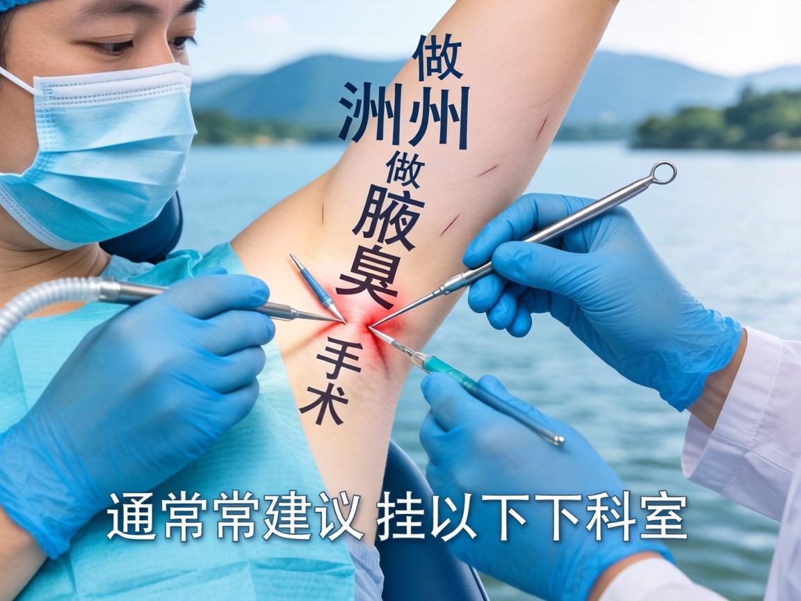在湖州做腋臭手术，通常建议挂以下科室