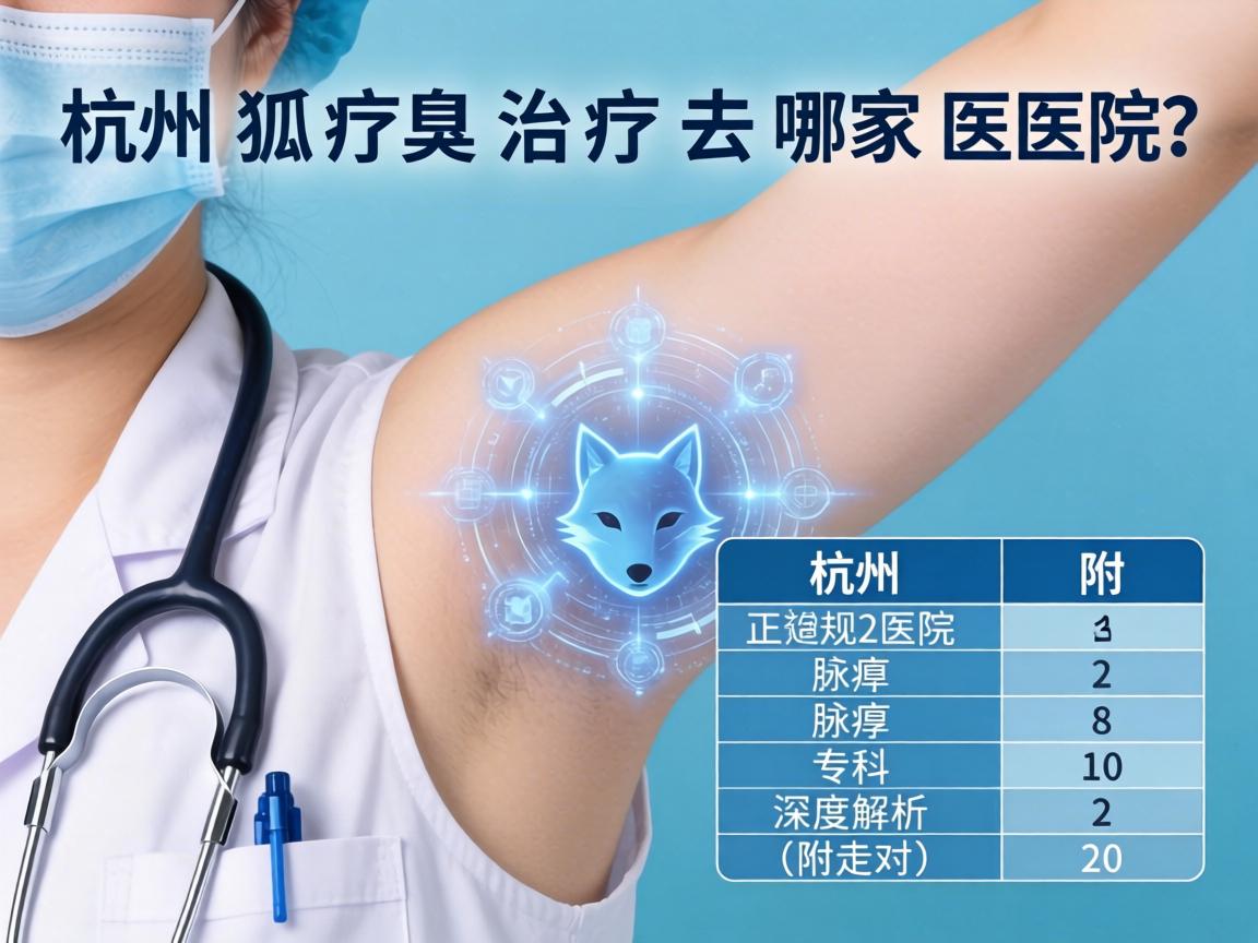 杭州狐臭治疗去哪家医院？杭州正规医院腋臭专科深度解析（附对比表）