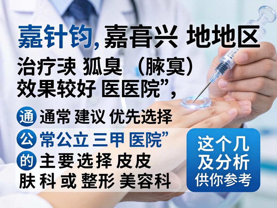 针对嘉兴地区治疗狐臭（腋臭）效果较好的医院，通常建议优先选择公立三甲医院的皮肤科或整形美容科。以下是几个主要选择及分析，供你参考